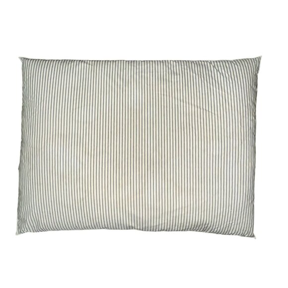 Vintage Handmade Feather Pillow Farmhouse Blue Ticking Used - Picture 13 of 16